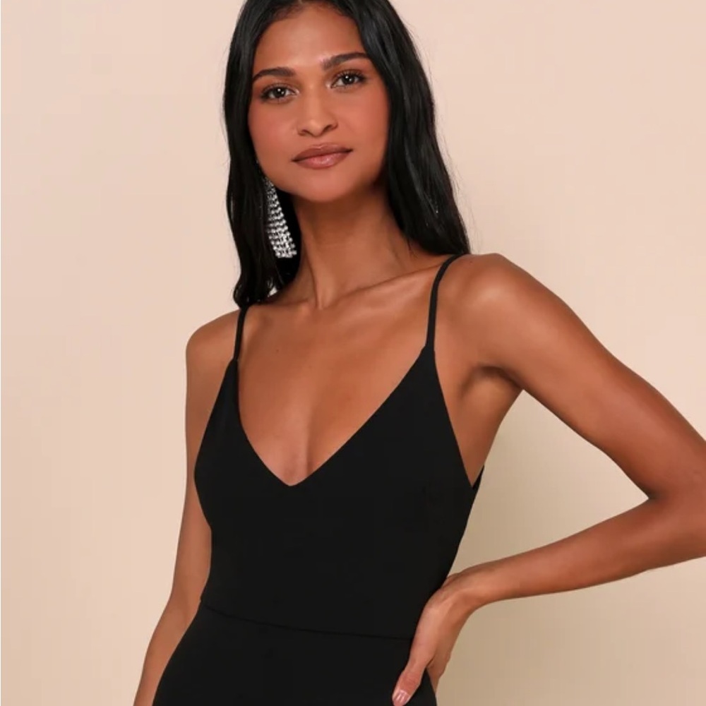 Lulu's Infinite Glory Black Maxi Dress Size M - Picture 4 of 9